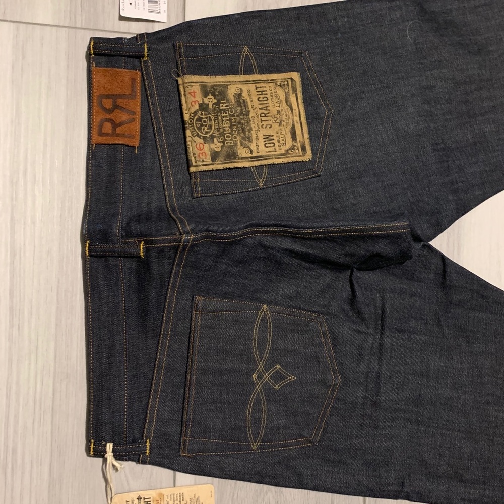 Ralph Lauren RRL Low Straight Selvedge Jeans 36x34